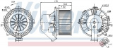 Vnitřní ventilátor NISSENS 87106