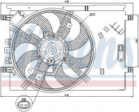 Ventilátor chladiče NISSENS 85564