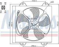 Ventilátor chladiče NISSENS 85530 Ventilátor chladiče NISSENS 85530