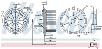 Vnitřní ventilátor NISSENS 87068