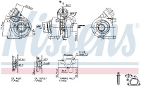 Turbodmychadlo NISSENS 93255 Turbodmychadlo NISSENS 93255