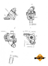 Termostat, chladivo NRF 725028 Termostat, chladivo NRF 725028