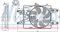 Ventilátor chladiče NISSENS 85133 Ventilátor chladiče NISSENS 85133