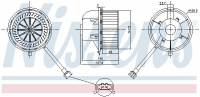Vnitřní ventilátor NISSENS 87155