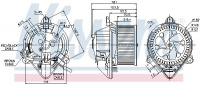 Vnitřní ventilátor NISSENS 87130