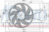 Ventilátor chladiče NISSENS 85583