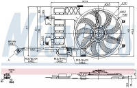 Ventilátor chladiče NISSENS 85125 Ventilátor chladiče NISSENS 85125
