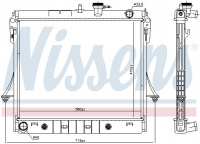 Chladič motoru NISSENS 606649 Chladič motoru NISSENS 606649