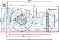 Ventilátor chladiče NISSENS 85052 Ventilátor chladiče NISSENS 85052