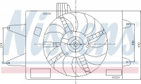 Ventilátor chladiče NISSENS 85129 Ventilátor chladiče NISSENS 85129
