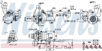 Turbodmychadlo NISSENS 93077 Turbodmychadlo NISSENS 93077