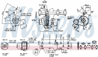 Turbodmychadlo NISSENS 93091 Turbodmychadlo NISSENS 93091