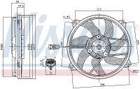 Ventilátor chladiče NISSENS 85561