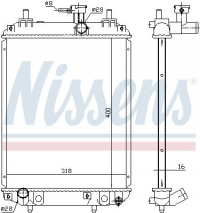 Chladič motoru NISSENS 617549 Chladič motoru NISSENS 617549