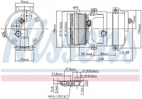 Kompresor klimatizace NISSENS 890050 Kompresor klimatizace NISSENS 890050