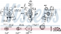 Turbodmychadlo NISSENS 93053 Turbodmychadlo NISSENS 93053