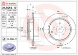 Brzdový kotouč BREMBO 09.B265.11 - INFINITI, NISSAN