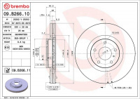 Brzdový kotouč BREMBO 09.B266.11