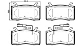 Sada brzdových destiček BREMBO P23185