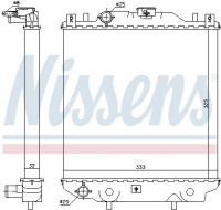 Chladič motoru NISSENS 64174A Chladič motoru NISSENS 64174A