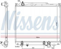 Chladič motoru NISSENS 641776 Chladič motoru NISSENS 641776