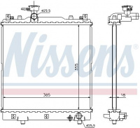 Chladič motoru NISSENS 64204 Chladič motoru NISSENS 64204
