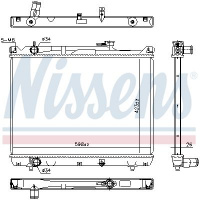 Chladič motoru NISSENS 64206 Chladič motoru NISSENS 64206
