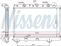 Chladič motoru NISSENS 64305A Chladič motoru NISSENS 64305A