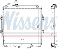 Chladič motoru NISSENS 64598A Chladič motoru NISSENS 64598A