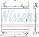 Chladič motoru NISSENS 64858A