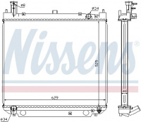 Chladič motoru NISSENS 64857A Chladič motoru NISSENS 64857A