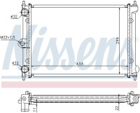 Chladič motoru NISSENS 651721 Chladič motoru NISSENS 651721