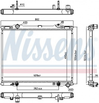 Chladič motoru NISSENS 66773 Chladič motoru NISSENS 66773