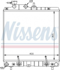 Chladič motoru NISSENS 67016A