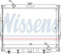 Chladič motoru NISSENS 67047 Chladič motoru NISSENS 67047