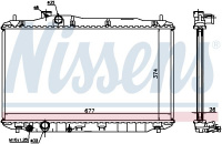 Chladič motoru NISSENS 68134A Chladič motoru NISSENS 68134A