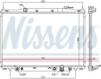 Chladič motoru NISSENS 681383 Chladič motoru NISSENS 681383
