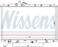 Chladič motoru NISSENS 681393 Chladič motoru NISSENS 681393