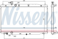 Chladič motoru NISSENS 681386 Chladič motoru NISSENS 681386