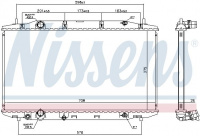 Chladič motoru NISSENS 681408 Chladič motoru NISSENS 681408