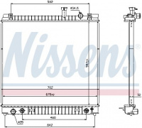 Chladič motoru NISSENS 69484 Chladič motoru NISSENS 69484