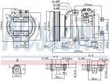 Kompresor klimatizace NISSENS 890017