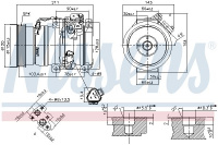 Kompresor klimatizace NISSENS 890066 Kompresor klimatizace NISSENS 890066
