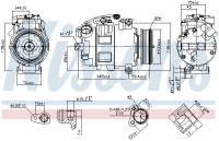 Kompresor klimatizace NISSENS 890068 Kompresor klimatizace NISSENS 890068