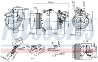 Kompresor klimatizace NISSENS 890071