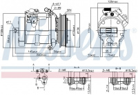 Kompresor klimatizace NISSENS 890049 Kompresor klimatizace NISSENS 890049