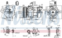 Kompresor klimatizace NISSENS 890087
