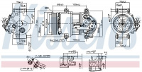Kompresor klimatizace NISSENS 890078 Kompresor klimatizace NISSENS 890078