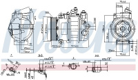Kompresor klimatizace NISSENS 890140 Kompresor klimatizace NISSENS 890140