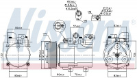 Kompresor klimatizace NISSENS 890136